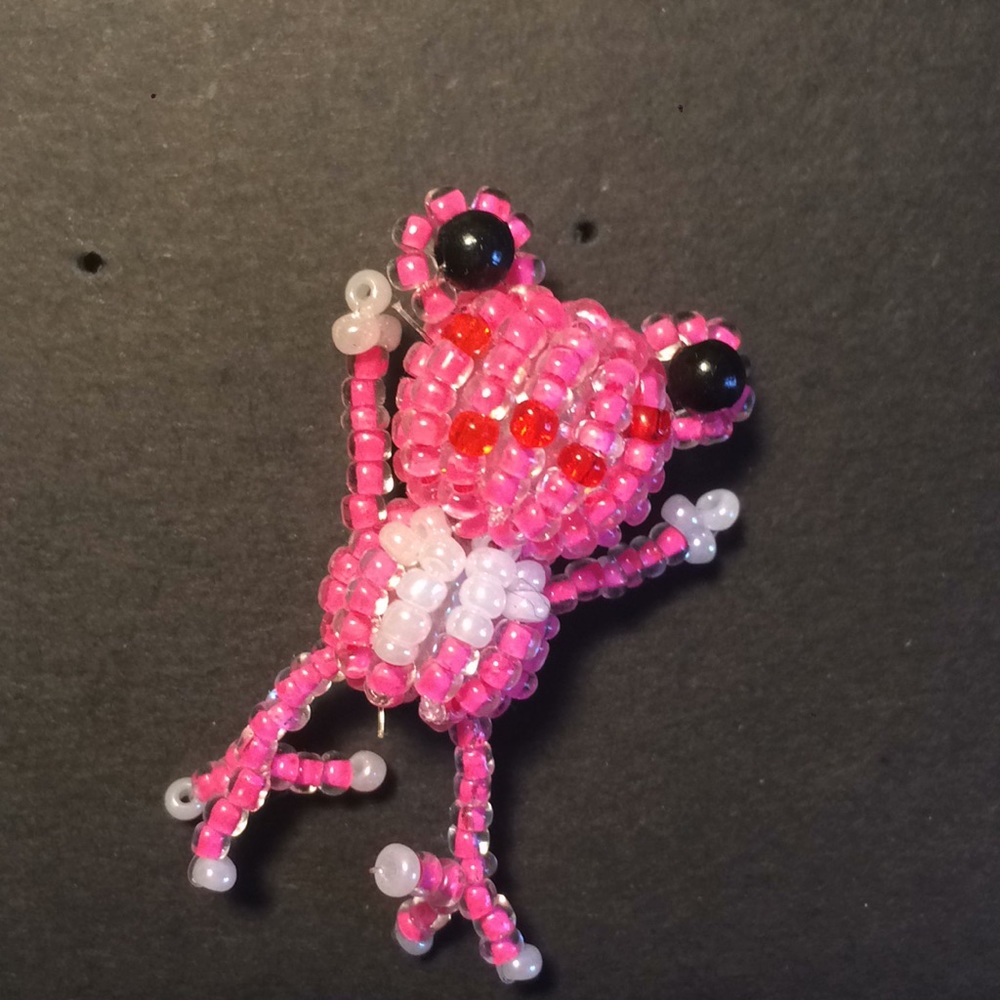 Bead frog charm